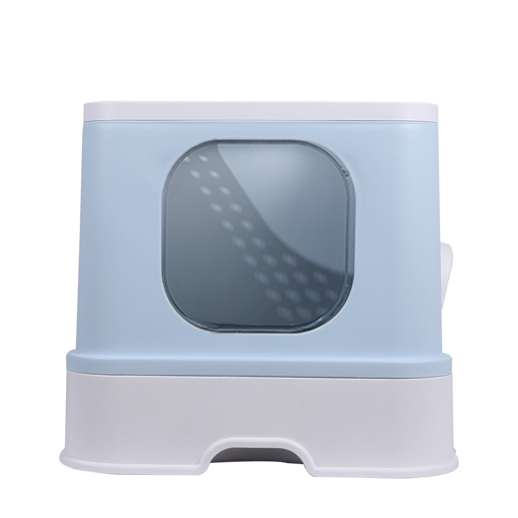 PaWz Cat Litter Box Fully Enclosed Kitty Blue-1864184493691244545